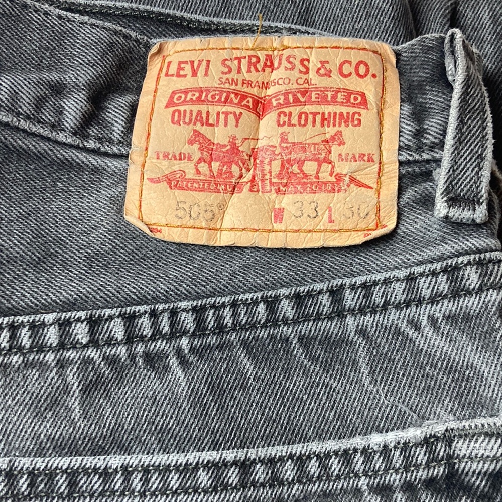 Levi’s 505 Regular Fit 33 X 30 Black